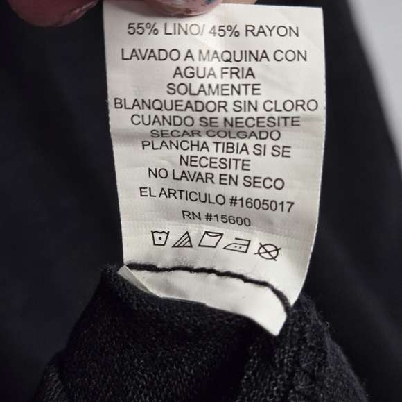 Briggs Linen Blend V-Neck Dress with Pockets | Size Med - Picture 6 of 11